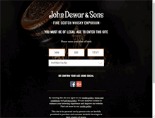 Tablet Screenshot of dewars.com